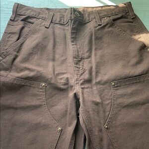 Carhartt Men's Dark Brown Carpenter Duck 🦆 Canvas Pants NWOT